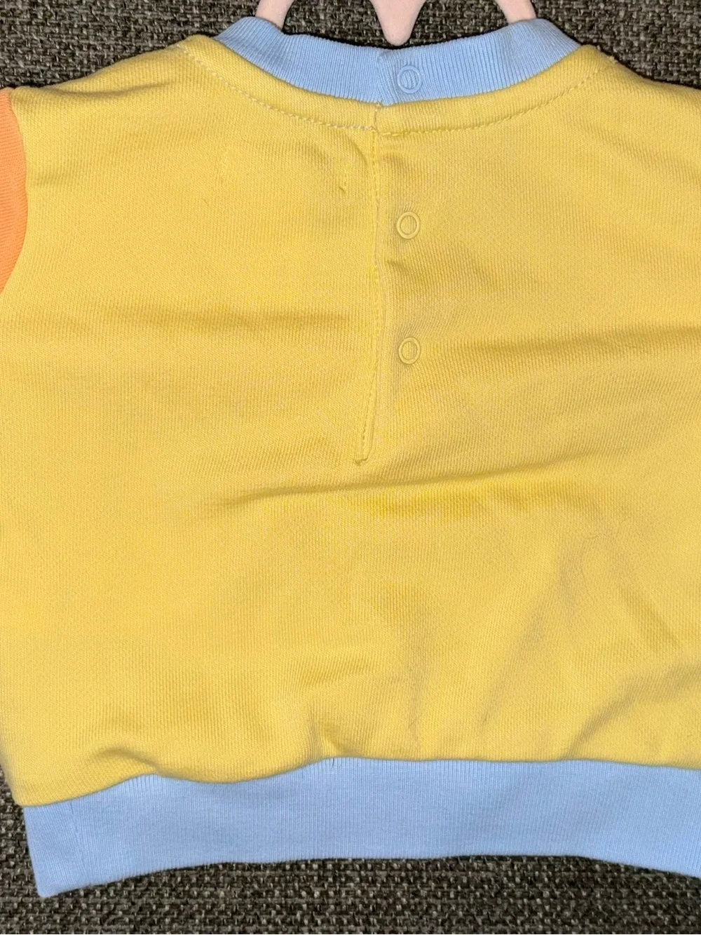 Ralph Lauren Pastel Colorblock Baby Sweat Set - Light Blue, Yellow, Orange, Mint